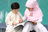 Children read Quran